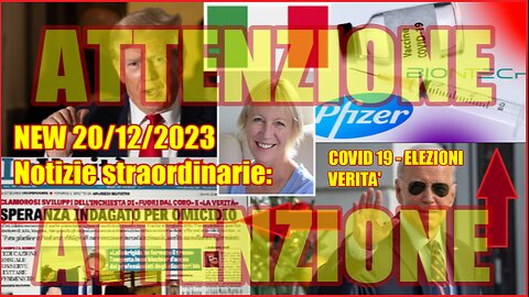 NEW 20/12/2023 Notizie straordinarie: il presidente Trump SQUALIFICATO dalle elezioni