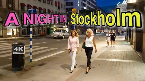 Stockholm Sweden nightlife. Best Walking Tour 2021 (4k)