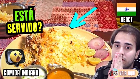 Esse BIRYANI LEVA MUITO FRANGO! Reagindo a COMIDAS DE RUA INDIANAS | Veja Aqui Reacts