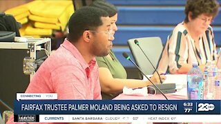 Fairfax School Board trustee Palmer Moland being asked to resign