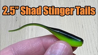 2.5" Shad Stinger Tail - All Purpose Crappie Fishing Bait