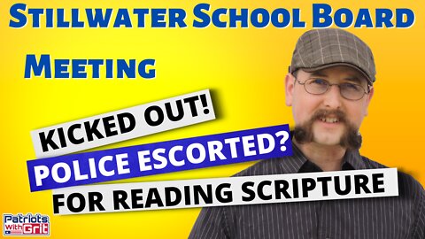 Speaker Removed From School Board Meeting For Reading Scripture | Brice Chaffin
