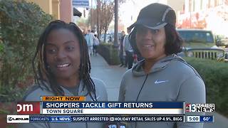 Local malls packed with shoppers returning gifts and catching sales