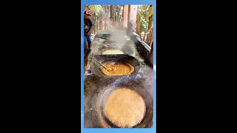 making sugar cane candy