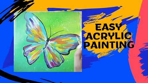 how to create a butterfly Easily with Acrylic painting
