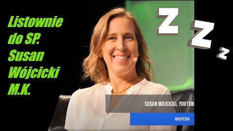 List do Sz. P. Susan Wójcicki