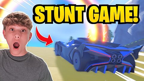 Trying a NEW STUNT DRIVING GAME on ROBLOX! (DownForce Stunt Driving)