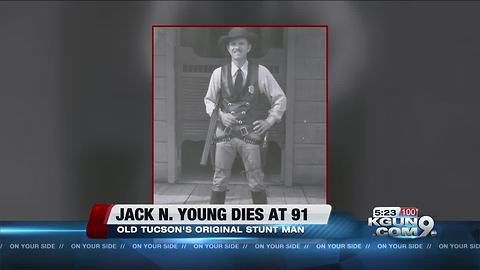 Legendary stuntman, actor, and Old Tucson icon Jack N. Young died on Thursday