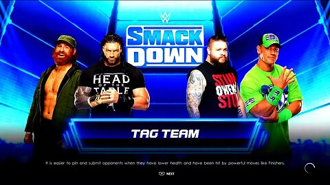 WWE Friday Night Smackdown John Cena & Kevin Owens vs Sami Zayn & Roman Reigns