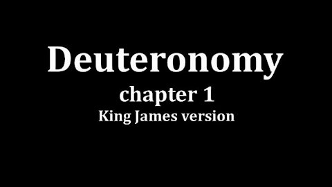 Deuteronomy 1 King James version