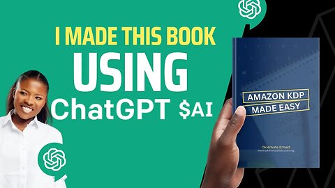 HOW TO CREATE A FULL BOOK USING CHAT GPT IN 20MINUTES #chatgptbook #chatgpt #artificialintelligence