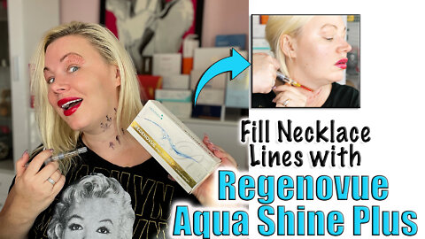 Fill Necklace Lines with Regenovue Aqua Shine Plus from Glamderma.com | Code Jessica10 Saves you $$$