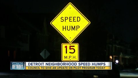 Detroit City Council to give update regarding speed humps in neighborhoods
