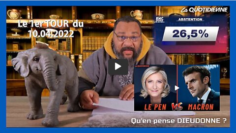 ELECTION PRESIDENTIELLE Dieudonné aprés le 1er tour ... (Hd