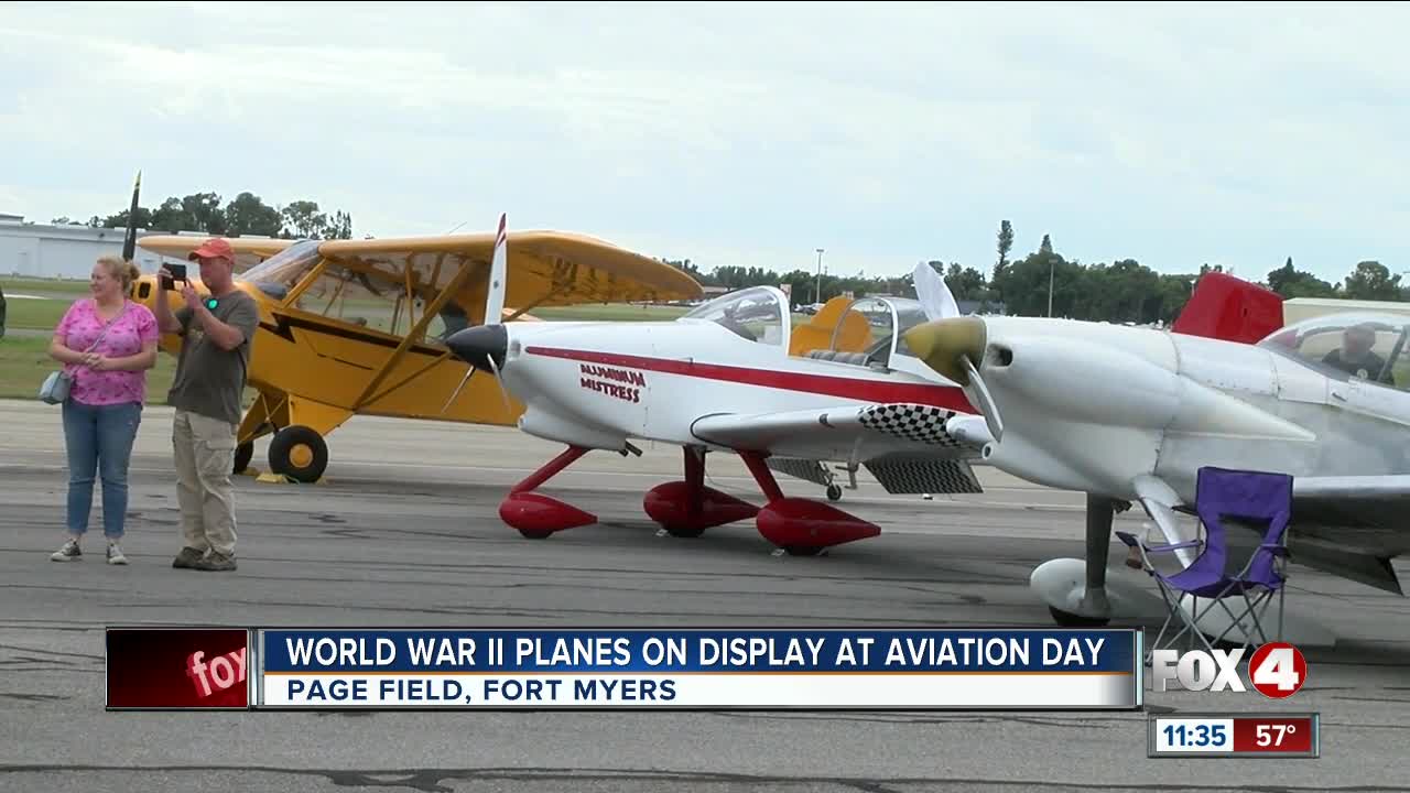 WORLD WAR II PLANES ON DISPLAY AT AVIATION DAY