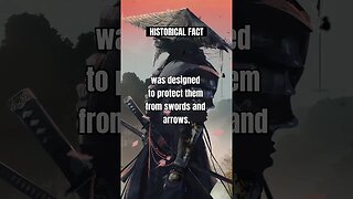 Samurai armor was made of leather and iron plates..