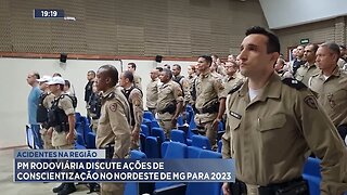 Acidentes na Região: PM Rodoviária Discute Ações de Conscientização no Nordeste de MG para 2023.