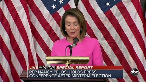 Nancy Pelosi holds press conference after midterm election