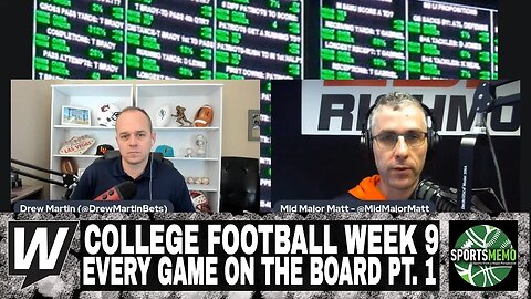 Every Game On The Board - Segment 1 of 4 | College Football Week 9 Picks and Predictions