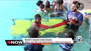 World's Largest Swimming Lesson in West Palm Beach