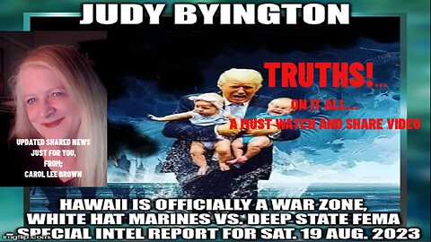 Judy Byington: Hawaii Is Officially a War Zone, White Hat Marines Vs. Deep State FEMA