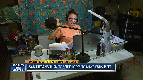 Making it in San Diego: "Side Jobs" help people make ends meet
