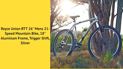 #Royce Union RTT 26" #Mens 21-Speed Mountain #Bike, 18" #Aluminum Frame, #Trigger Shift, Silver