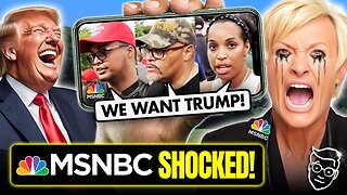 MSNBC Instantly Regrets Sending Reporter To Speak With Black Trump Voters LIVE: 'F**k Joe Biden' 🤣