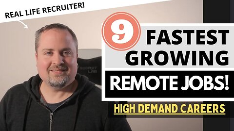 Top Remote Jobs - 9 High Demand Work-From-Home Careers