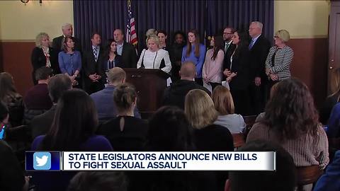 Michigan lawmakers announce bill combating sexual assault in wake of Nassar