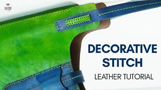 Decorative Leather Hand Stitch