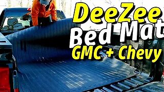 Dee Zee Heavy Duty Rubber Bed Mat for GMC Sierra and Chevy Silverado 1500 / 2500 / 3500 2007-2018