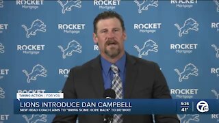 Lions introduce new head coach Dan Campbell