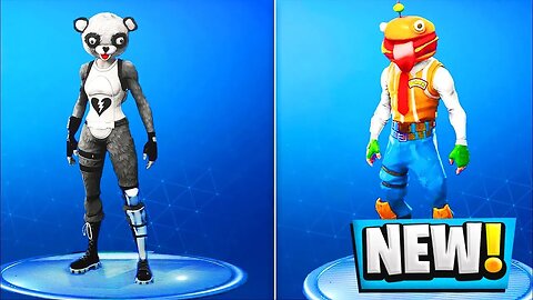 *NEW* SKINS & COSMETICS in Fortnite! Durr Burger Hero, Fuzzy Bear Panda, Celestial (Update v5.2)