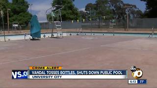 Popular public pool shut down by vandalism