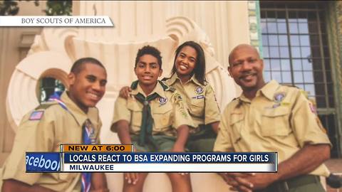 Locals react to Boy Scouts expanding to include girls