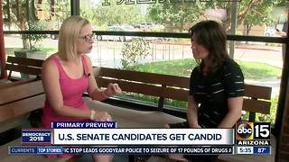 Kyrsten Sinema talks US Senate race