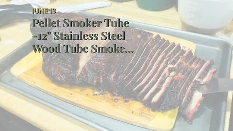Pellet Smoker Tube -12" Stainless Steel Wood Tube Smoke for ColdHot Smoking for All Electric,...