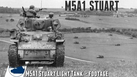 WW2 M5A1 Stuart Light Tank - Germany - footage.