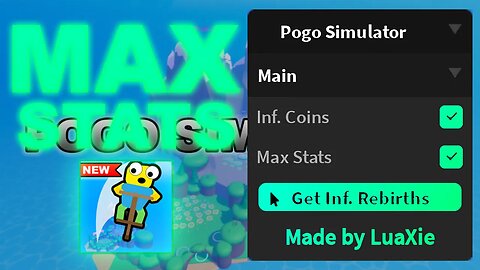 Roblox Pogo Simulator OP Script | Maximum Stats, Infinite Coins, Infinite Rebirths