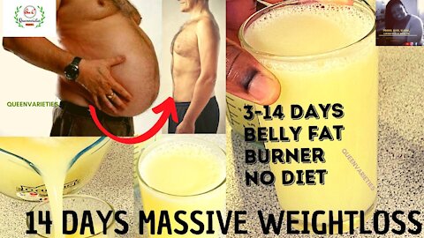 STRONGEST BELLY FAT BURNER DRINK|FULL BODY WEIGHTLOSS TEA| NO strict Diet.3 Ingredients, Just 1 Cup