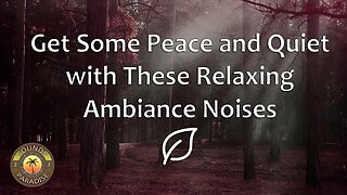Fall Asleep Fast with These Relaxing Wilderness Ambiance Noises