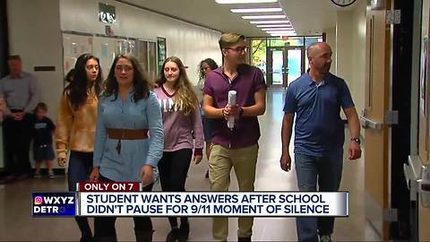 Student questions why Hartland High School didn't hold moment of silence on 9/11