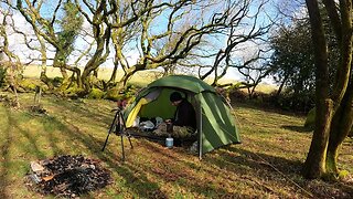 Making a coffee. speedlapse. Reddacleave campsite Dartmoor 25th March 2023