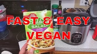 Easy Vegan Meal Ideas - Pasta Salad FAST!