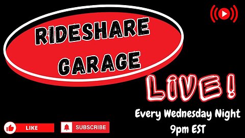 The Rideshare Garage LiveStream | Uber Driver Gig Driver