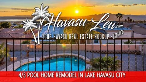 Lake Havasu 4 Bedroom Pool Home with Panoramic Lake Views 3617 Vega Ln MLS 1023335