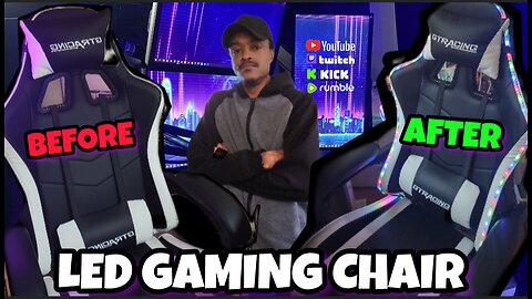 UPGRADE YOUR GAMING CHAIR WITH LED LIGHTS FOLLOW ME FOR MORE #GAMING