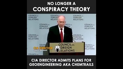 CIA Director admits plans for Geoengineering AKA Chemtrails