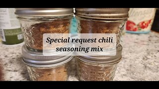 Special request homemade chili seasoning mix #chili